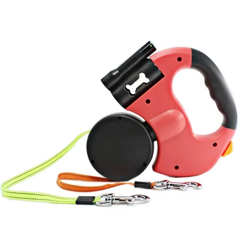 LED Automatic Retractable Traction Dog Leash 