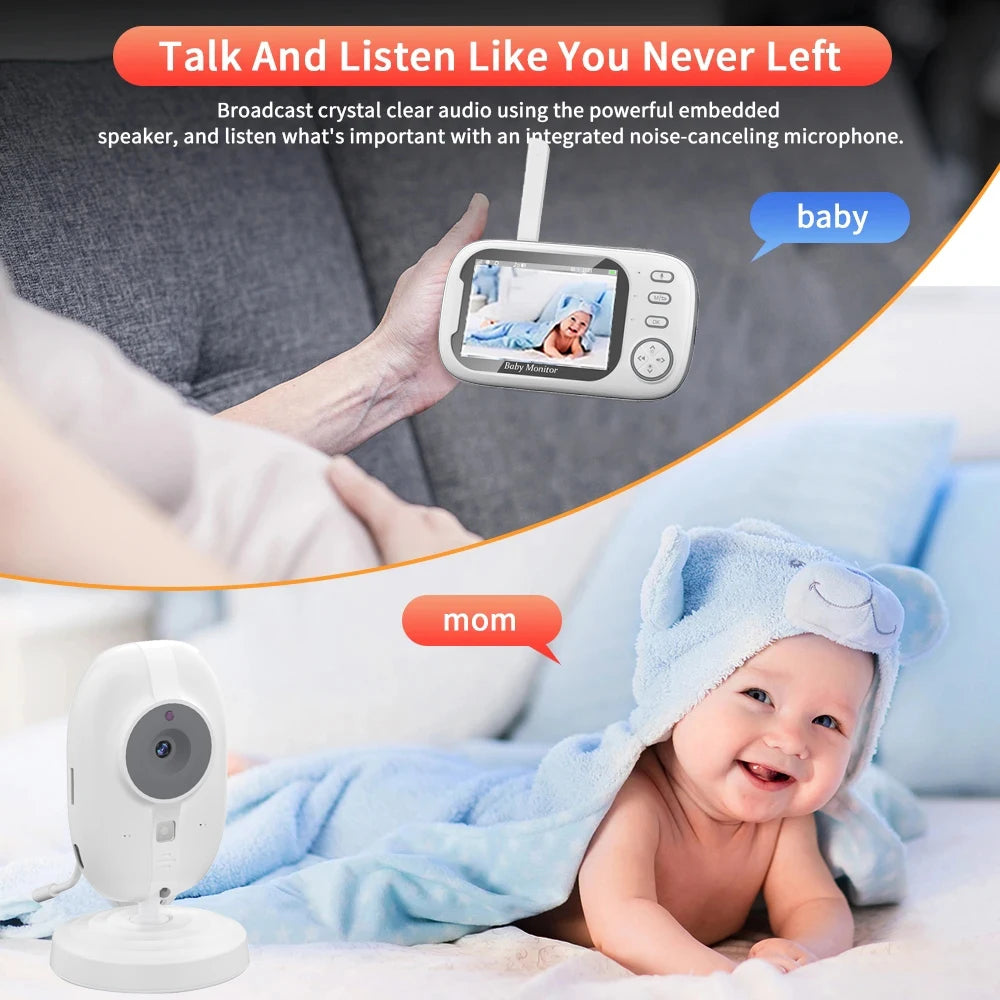 3.5 Inch Wireless Video Baby Monitor/Cam 