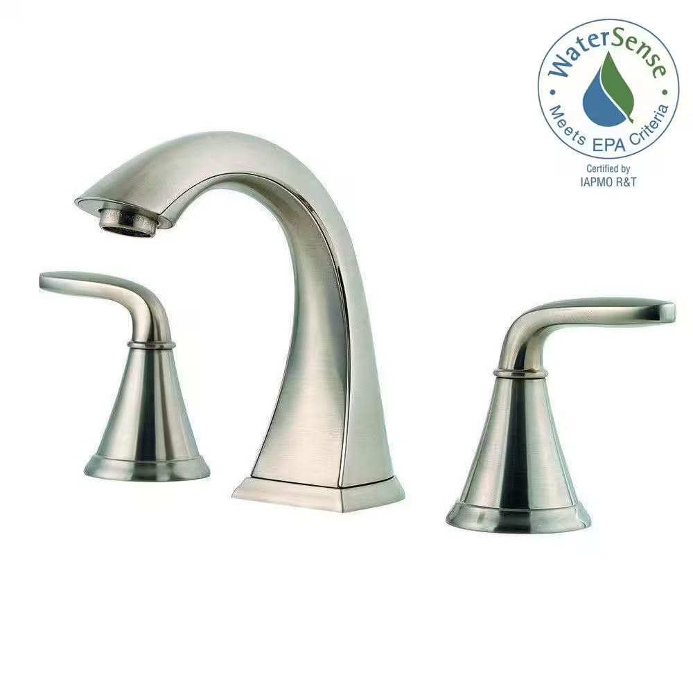 2-Handle Bathroom Faucet in Brushed Nickel