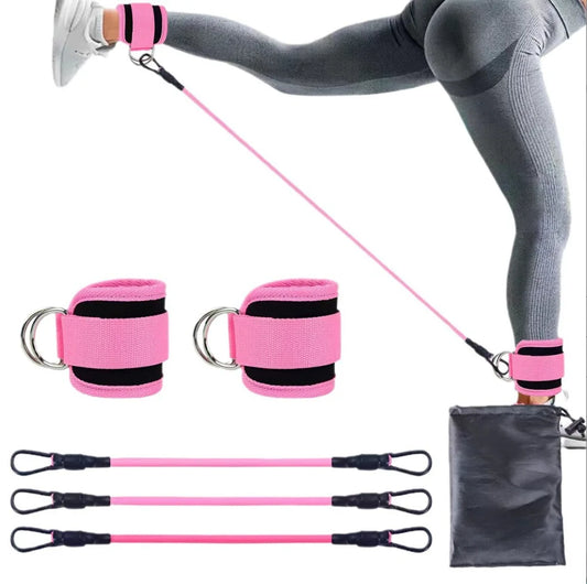 Resistance Bands with Ankle Strap 