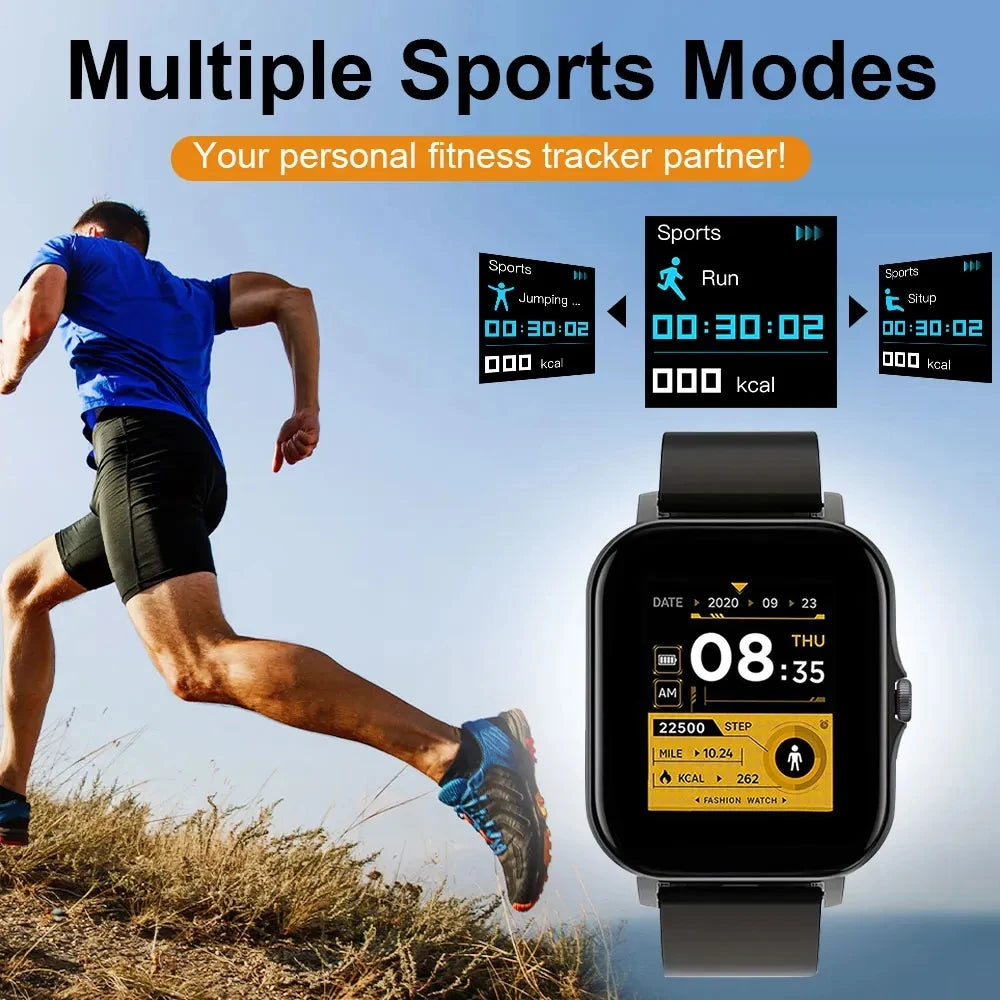 2024 Full Touch Screen Sports Fitness Watch