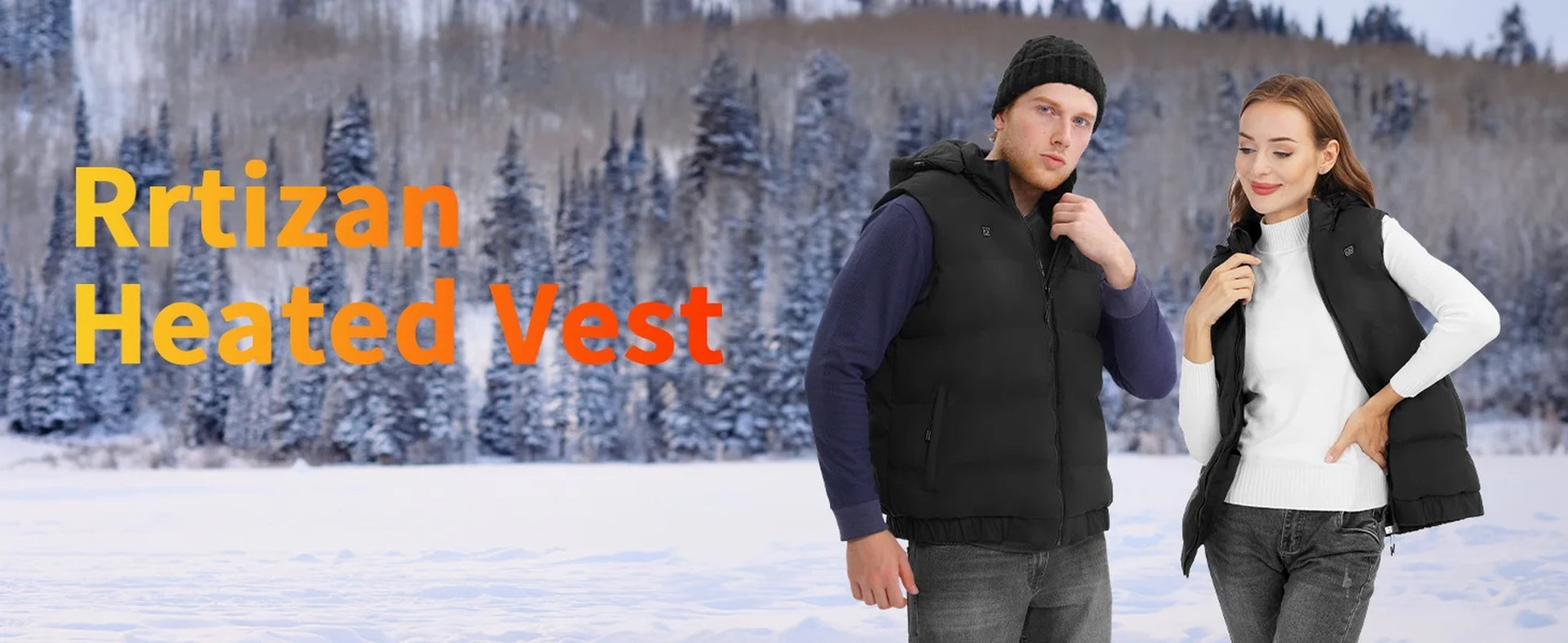 Heated Vest for Mens and Womens with Heated Hood