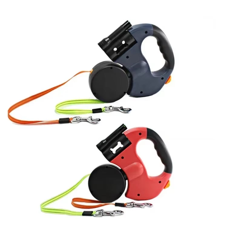 LED Automatic Retractable Traction Dog Leash 