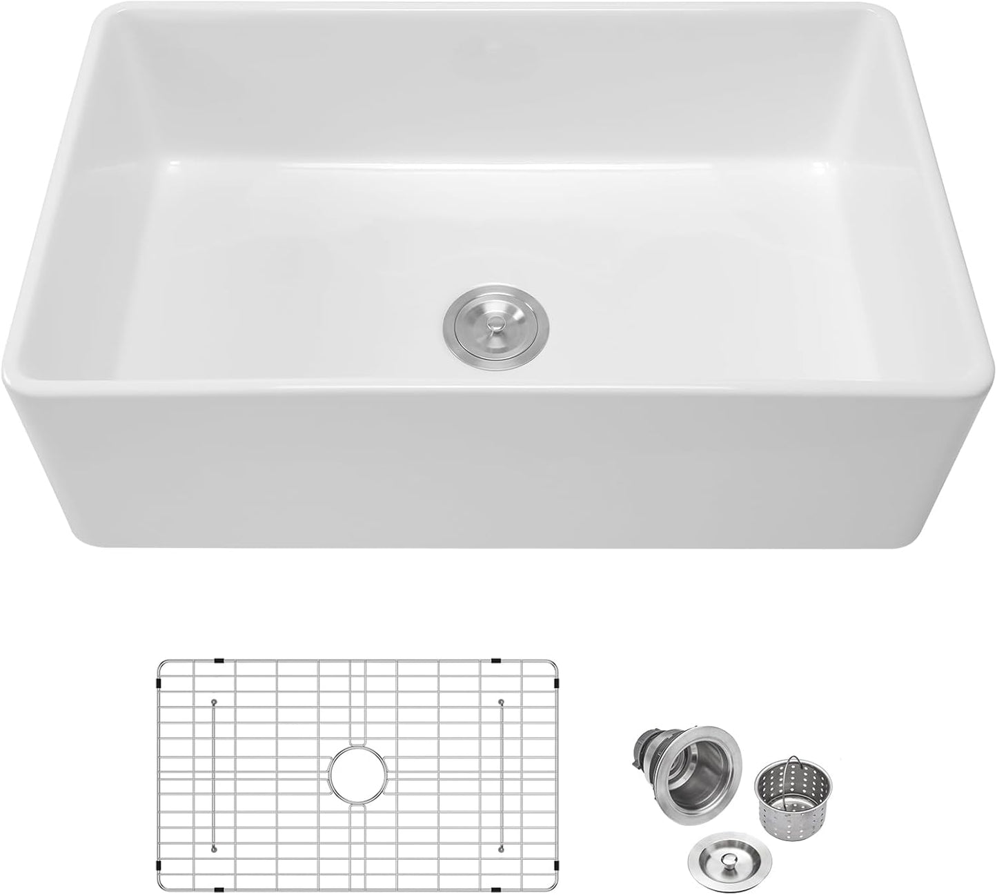 Single Bowl Deep Basin Undermount Farm Sink