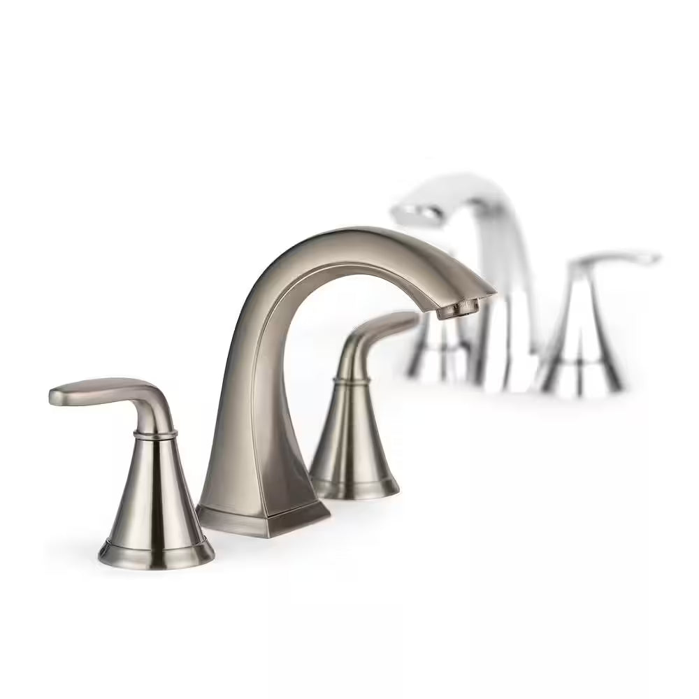 2-Handle Bathroom Faucet in Brushed Nickel