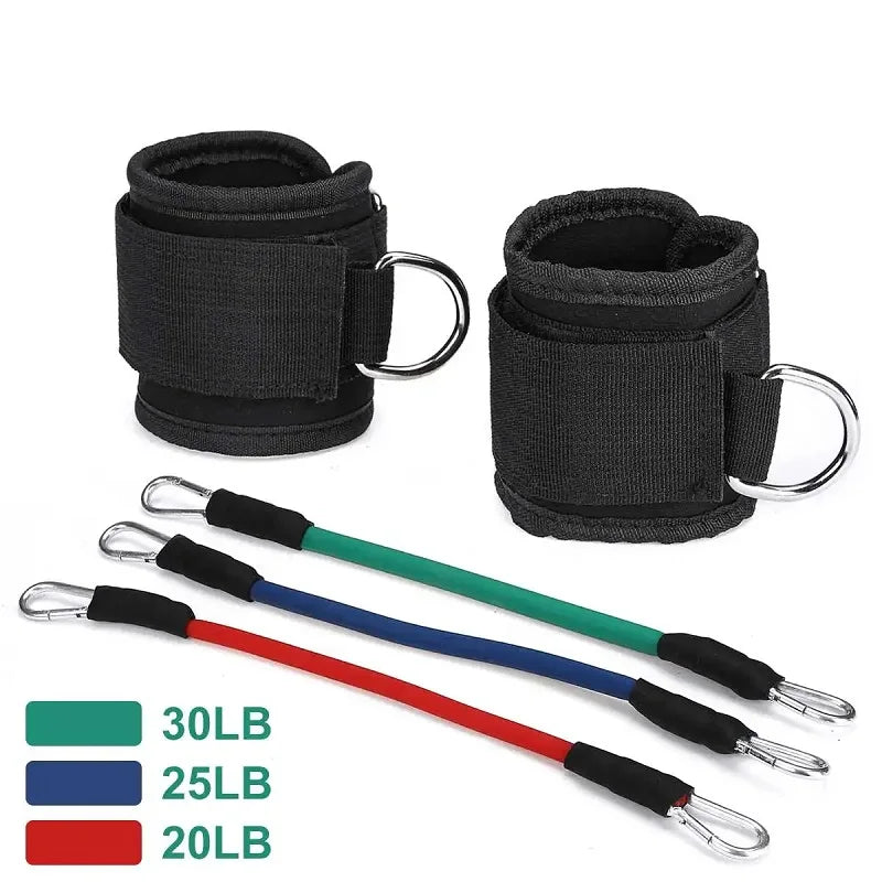 Resistance Bands with Ankle Strap 