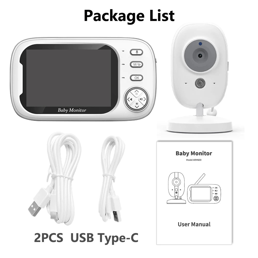 3.5 Inch Wireless Video Baby Monitor/Cam 