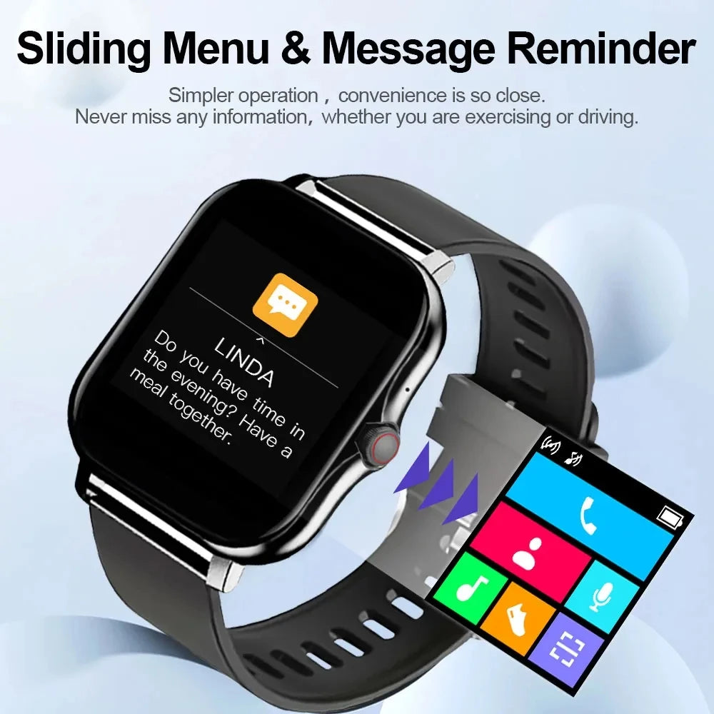 2024 Full Touch Screen Sports Fitness Watch