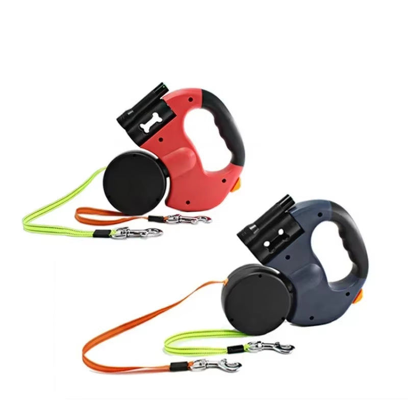 LED Automatic Retractable Traction Dog Leash 